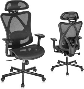 适用于办公室、家庭、游戏的高靠背的办公椅 SUNNOW Ergonomic Office Chair