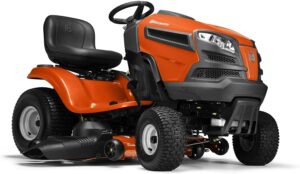 价格最实惠的坐骑式除草机之一 Husqvarna YTH18542 42 in 18.5 HP Briggs & Stratton Hydrostatic Riding Mower