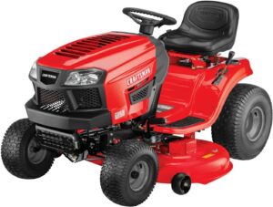 便利性非常强的坐骑式除草机 Craftsman T150 19 HP Briggs & Stratton Gold 46-Inch Gas Powered Riding Lawn Mower