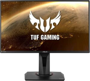 华硕 TUF Gaming VG259QM ASUS TUF Gaming VG259QM 24.5” Monitor, 1080P Full HD (1920 x 1080), Fast IPS, 280Hz, G-SYNC Compatible, Extreme Low Motion Blur Sync,1ms, DisplayHDR 400, Eye Care, DisplayPort HDMI BLACK