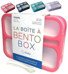 Kinsho 儿童午餐盒 Bento-Box Lunch-box Containers for Kids