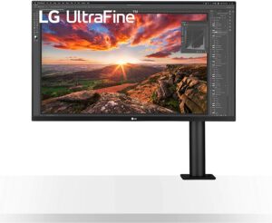 LG 32UN880-B 32寸 UltraFine Display Ergo UHD 4K IPS 显示器，具有 HDR 10 兼容性和 USB Type-C 连接