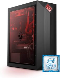Omen by HP Obelisk 游戏台式电脑，第 9 代英特尔酷睿 i9-9900K 处理器，NVIDIA GeForce RTX 2080 SUPER 8 GB，HyperX 32 GB RAM，1 TB SSD，VR 就绪