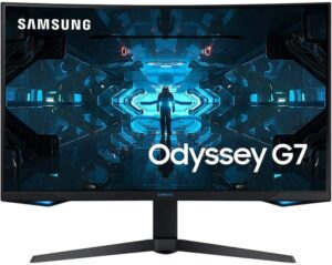 最佳自由同步的 240hz 显示器 SAMSUNG Odyssey G7 27-Inch Gaming Monitor