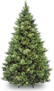 非常高的假圣诞树National Tree Company 'Feel Real' Pre-lit Artificial Christmas Tree 9FT
