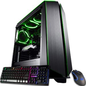 CUK Mantis Custom 游戏主机 Gamer PC (Liquid Cooled AMD Ryzen 9 5950X, 64GB RAM, 1TB NVMe SSD + 4TB HDD, NVIDIA GeForce RTX 3090 24GB, AC WiFi, Windows 11 Home) Tower Gaming Desktop Computer