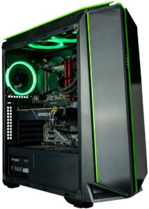 CUK Mantis 游戏台式机 Gamer PC (Liquid Cooled Intel Core i9 K-Series, 64GB RAM, 1TB NVMe SSD + 2TB HDD, NVIDIA GeForce RTX 3090 24GB, AC WiFi, Windows 11 Home) Gaming Tower Desktop Computer