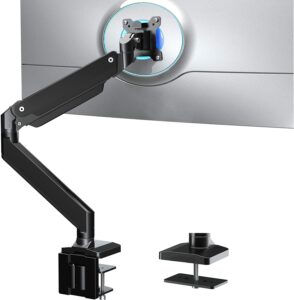 单臂显示器支架 WALI Single Monitor Gas Spring Desk Mount