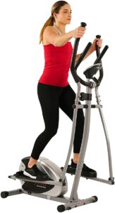 Sunny Health & Fitness 椭圆机带有可选的独家 SunnyFit™ 应用程序和智能蓝牙连接