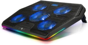最适合游戏玩家的笔记本电脑散热垫 TECKNET RGB Laptop Cooling Pad Cooler