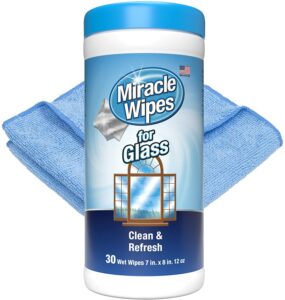 用于清洁玻璃用的湿巾：MiracleWipes for Glass