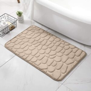 以鹅卵石为灵感的记忆泡沫浴垫 Bath Rugs Mat Bathroom Floor Mat 