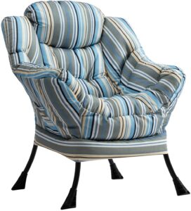AbocoFur 簇绒休闲阅读椅：AbocoFur Modern Cotton Fabric Lazy Chair
