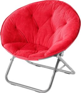 最通用的阅读椅：Urban Shop Faux Fur Saucer Chair