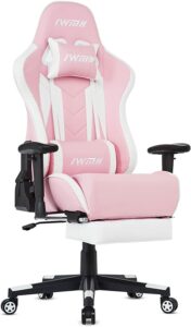 IWMH Gaming Chair 电竞椅：Ergonomic Racing Chair with Footrest