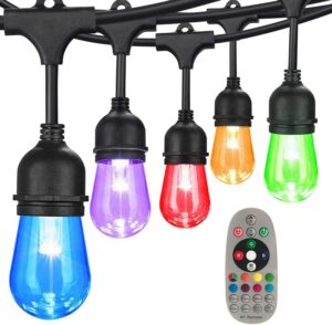 LED 变色户外灯串 48FT Color Changing Outdoor String Lights