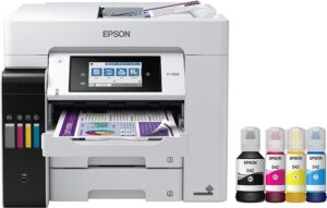 适合小型企业的最佳价值多合一打印机：爱普生 EcoTank Pro ET-5850